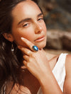 Sabina Gemstone Ring, LABRADORITE RING, RUTILATED QUARTZ RING, MOONSTONE RING