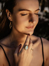 Sabina Gemstone Ring, LABRADORITE RING, RUTILATED QUARTZ RING, MOONSTONE RING