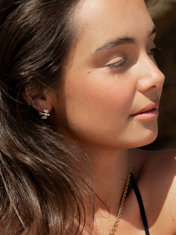 Swallow Brass Earrings