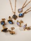 Juliette Gemstone Necklace, Labradorite Necklace, Moonstone Necklace, Smoky Quartz Necklace