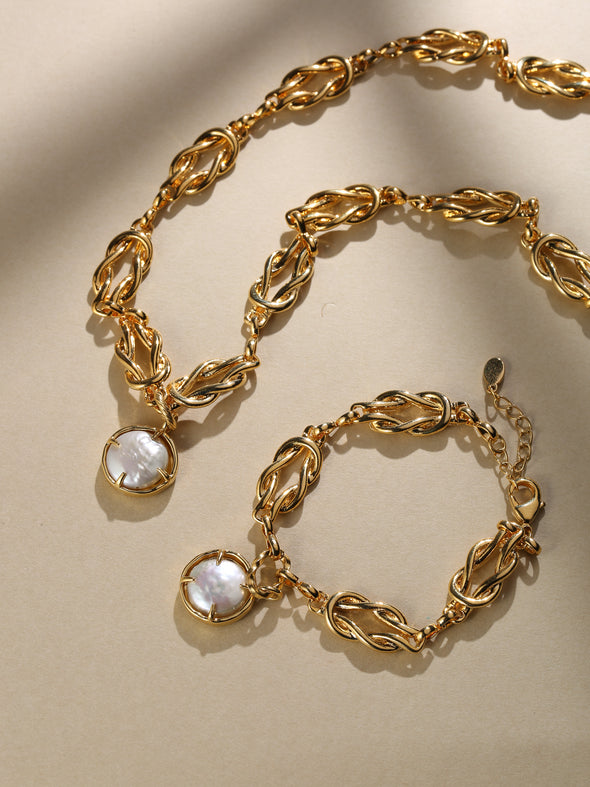 Eternity Mother of Pearl Necklace
