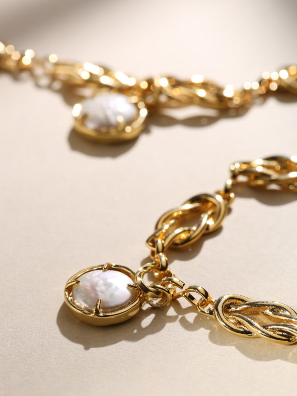 Eternity Mother of Pearl Necklace
