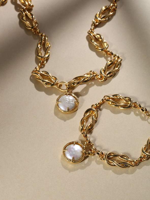 Eternity Mother of Pearl Necklace