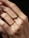 Ripple Mother of Pearl Ring, Mother of Pearl Ring, Handmade Ring, Brass Ring, Ring.