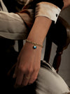 Flow Gemstone Bracelet, Labradorite Bracelet, Peach Moonstone Bracelet, Black Onyx Bracelet, Handmade Jewelry.