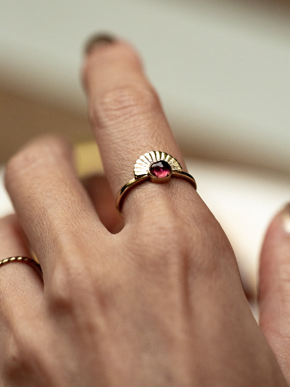 Sunny Tourmaline Brass Ring, Tourmaline Ring, Gemstone Ring, Brass Ring, Handmade Ring, Ring.