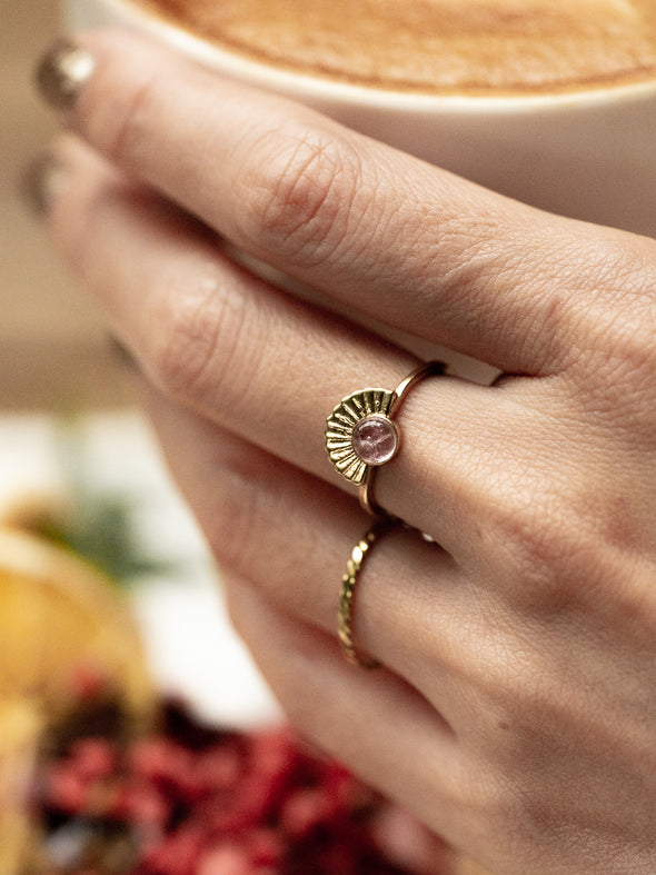 Sunny Tourmaline Brass Ring, Tourmaline Ring, Gemstone Ring, Brass Ring, Handmade Ring, Ring.