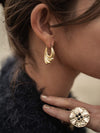 Retro Style Daja Brass Earrings