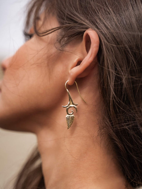 Vahana Brass Earrings
