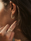 Aurora Brass Earrings, Brass Earrings, Handmade Earrings