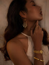 Dreamcatcher Brass Earrings - Brass Earring, Brass Jewelry
