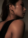 Durga Brass Earrings - Black Onyx Earring, Brass Earring, Brass Jewelry