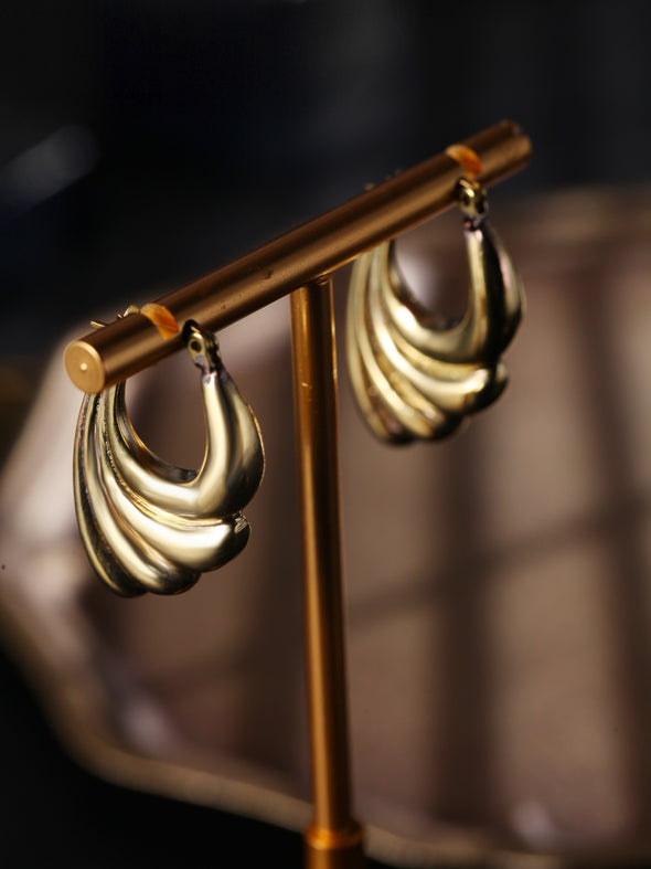 Retro Style Daja Brass Earrings
