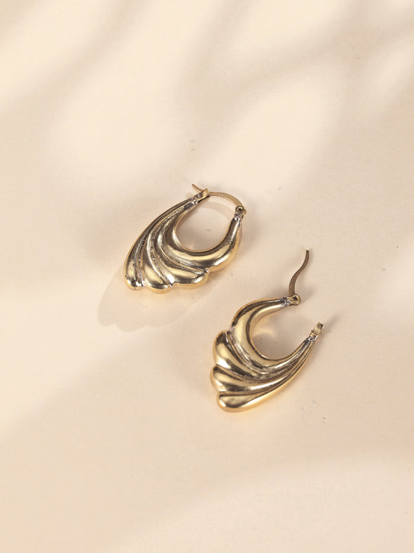 Retro Style Daja Brass Earrings