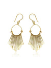 Dreamcatcher Brass Earrings - Brass Earring, Brass Jewelry