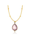 Gemma Gemstone Necklace - Rose Quartz Necklace, Gemstone Jewelry