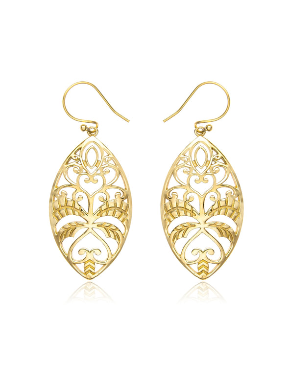 Yami Brass Earrings - Brass Jewelry