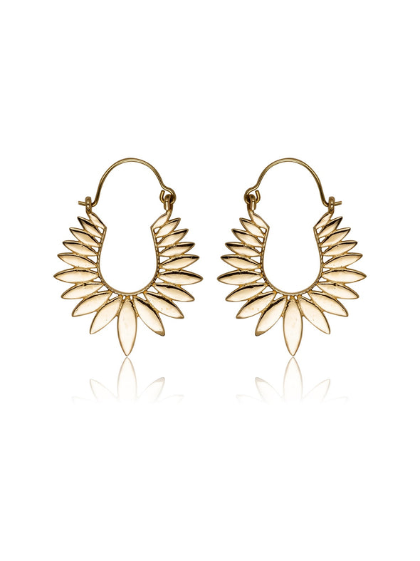 Mimosa Brass Earrings