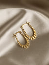 Aurora Brass Earrings, Brass Earrings, Handmade Earrings