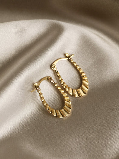 Aurora Brass Earrings, Brass Earrings, Handmade Earrings