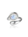 Amala Gemstone Silver Ring - Moonstone Ring