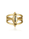 Deliz Gemstone Ring - Brass Ring, Brass Jewelry