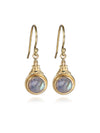 Alani Gemstone Brass Earrings - Brass Jewelry, Moonstone Eerring