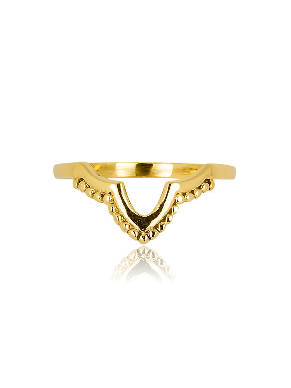 Mix and Match Brass Ring (The Crown Black Onyx-Red Onyx, Kamada, Vasana)