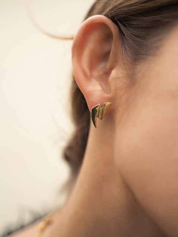 Lesley Brass Earrings