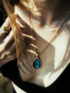 Life Fountain Gemstone Silver with Gold Plated Necklace Labradorite