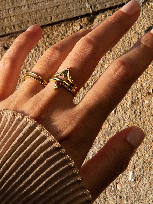 Mix and Match Brass Ring (The Crown, Kamada, Vasana)