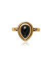 Osha Gemstone Brass Ring - Black Onyx Ring