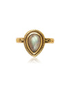 Osha Gemstone Brass Ring - Labradorite Ring