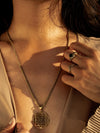 Roya Gemstone Brass Ring and Silver Ring, Labradorite Ring, Moonstone Ring, Black Onyx Ring, Gemstone Ring