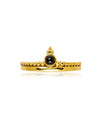 Mix and Match Brass Ring (The Crown Black Onyx-Red Onyx, Kamada, Vasana)