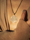 The Flower of Life Brass Necklace