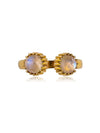 Twinkle Twinkle Gemstone Brass Ring-Moonstone
