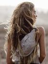 Light Grey Cotton Canvas Fanny Bag