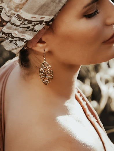 Yami Brass Earrings - Brass Jewelry