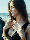 Life Fountain Gemstone Silver with Gold Plated Necklace Labradorite